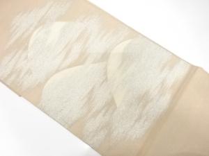 アンティーク　綴れ　霞に山並模様織り出し袋帯（材料）